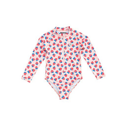 Купальник с длинным рукавом Бадавии Бичвеа (Badawii Beachwear), спелая клубника